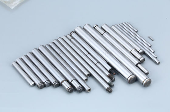 0.0005mm Precision Shaft Pins For Stepper Brushless Dc Motors With Thread Ends
