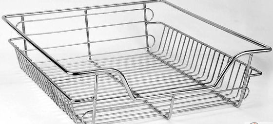 Industrial Bright / Matt Stainless Steel Wire Forming Basket Customized Sizes