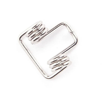 OEM Stainless Steel Bendable And Movable Torsion Spring For Paper Foldover Clip