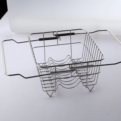 single tier retractable stainless steel kitchen dish rack