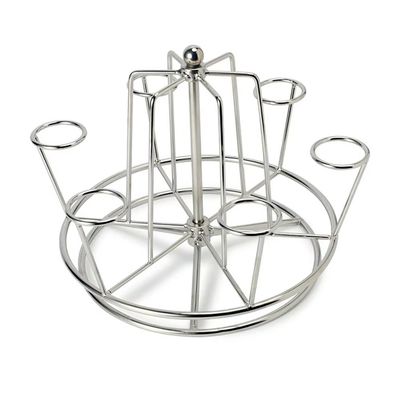 Revolving Kitchen Corner Storage Basket Double Tier Standing Iron Holder Cabinets Blind Corner Racks
