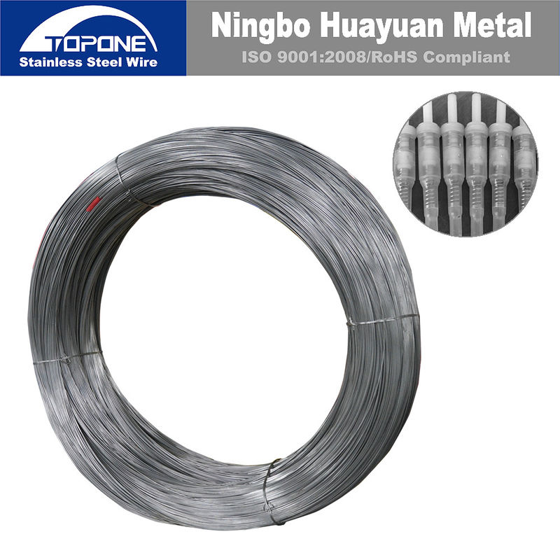 0.6mm 0.8mm Stainless Steel Spring Wire For Sprayer Lotion Pump Soap Coated Spring Wire