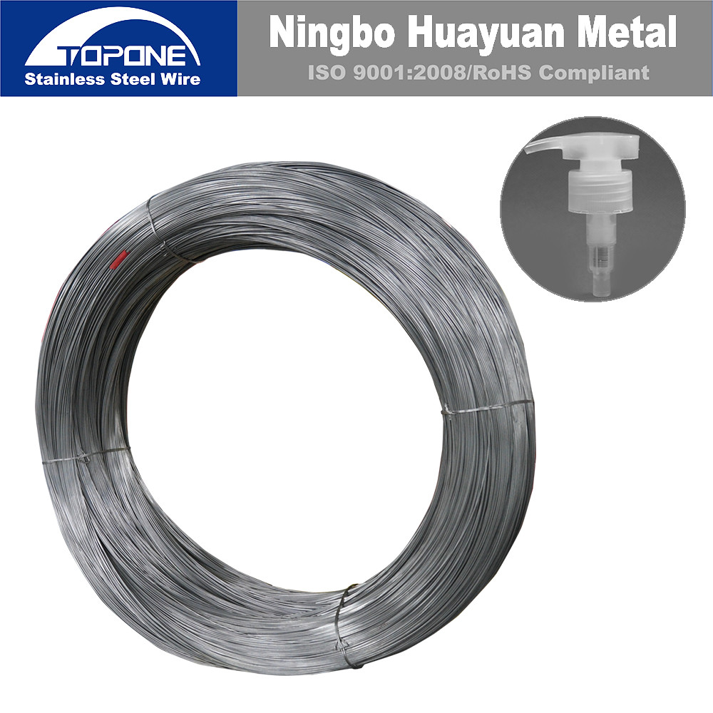0.8mm Stainless Steel Spring Wire For Aerosol Spring  / Sprayer / Lotion Pump