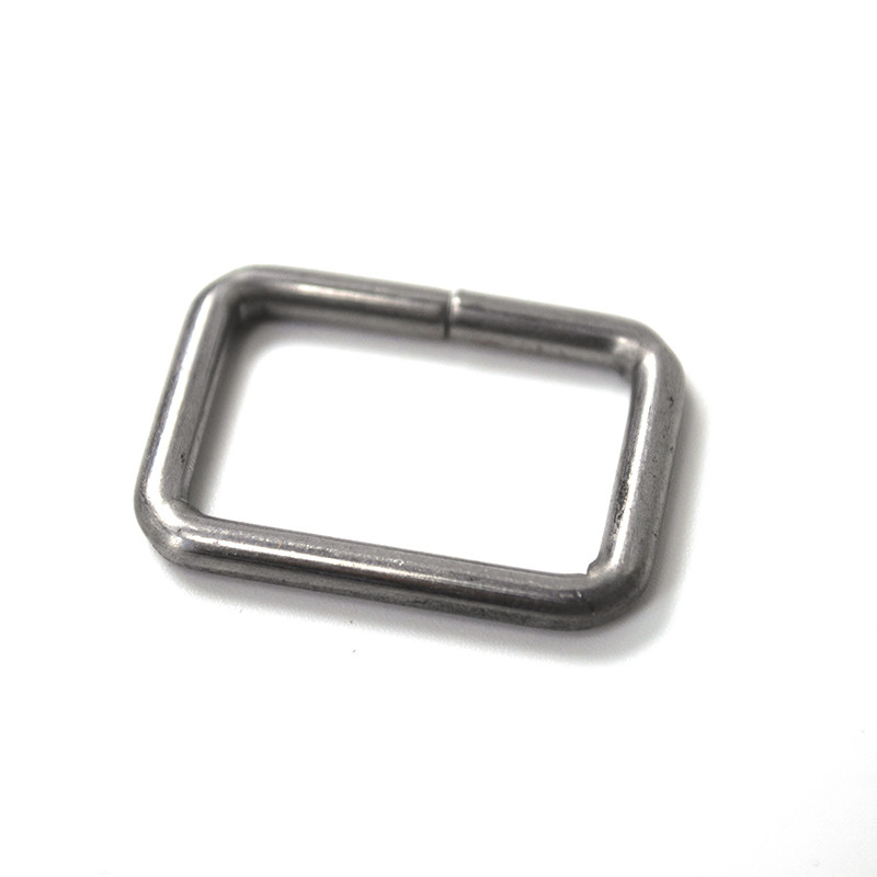 Custom Made Square Ring Cheap Price Gunmetal Color 1 Inch Metal Handbag Rectangle Buckle Garment Adjustable